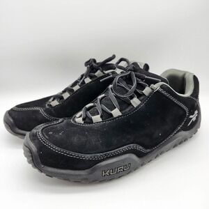 Kuru Chicane Black Suede Leather Outdoor Hiking Trail Shoes Sneakers Men's 7.5